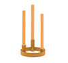 Round Metal Candelabra in Marigold 15cm Depth ( Holds 3 Candles)