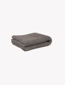 Bartley Knit Throw Grey Wool