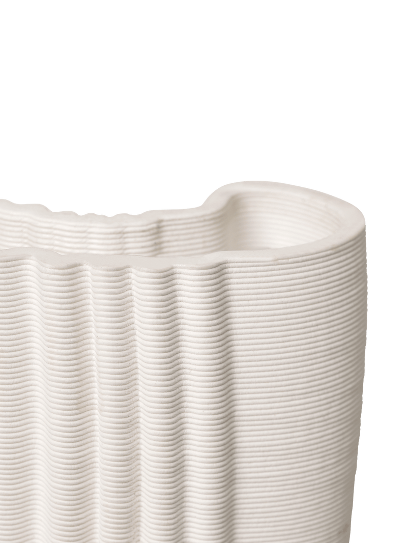 Ferm Living Moire Vase - Off White