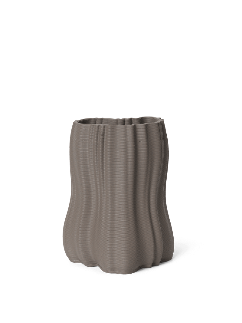 Ferm Living Moire Vase Small - Anthracite