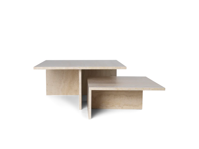 Ferm Living Distinct Grande Duo Tables Travertine