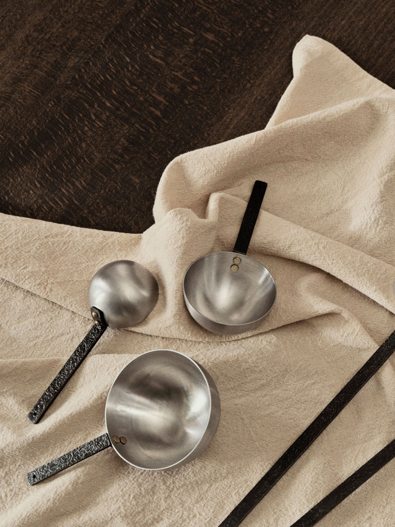 Ferm Living Obra Measuring Spoons - Set of 3 Stainless Steel