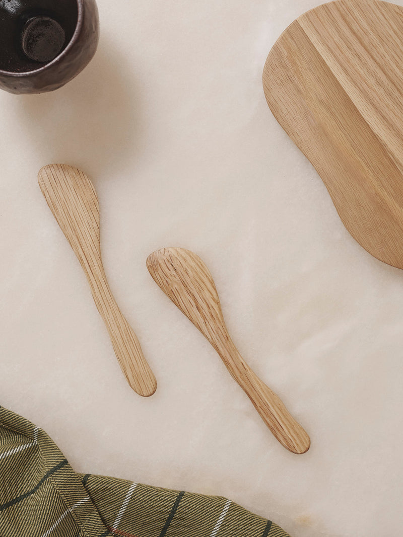 Ferm Living Cairn Butter Knives OAK ( Set of 2)