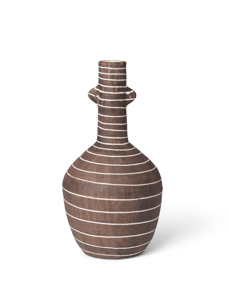 Ferm Living Brura Vase - Coffee/White