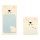 Midori Sticky Memo Secret White Bear