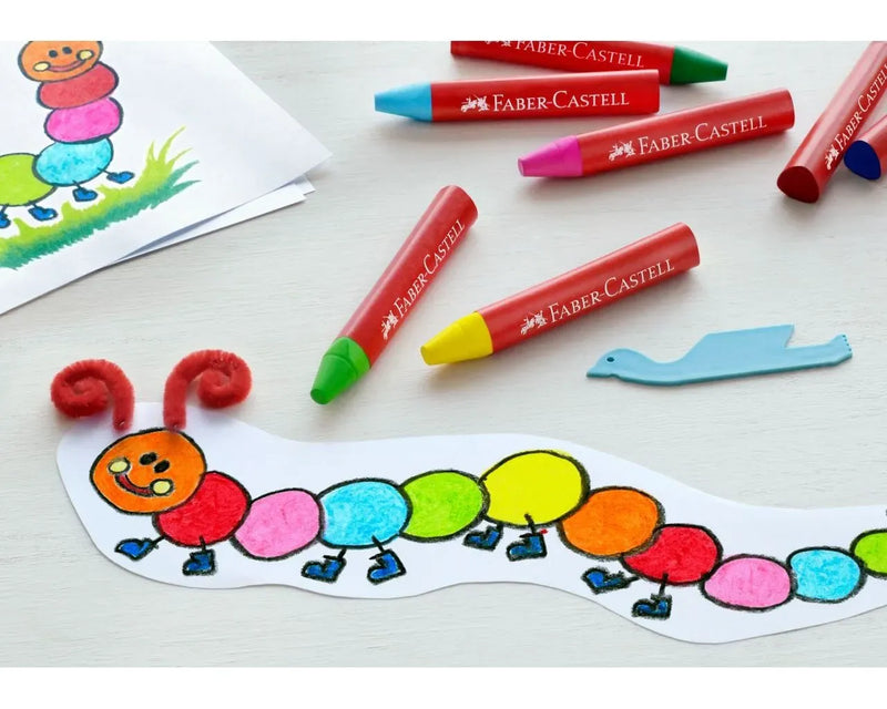 Faber Castell Wax Crayons Jumbo ( Box of 12)