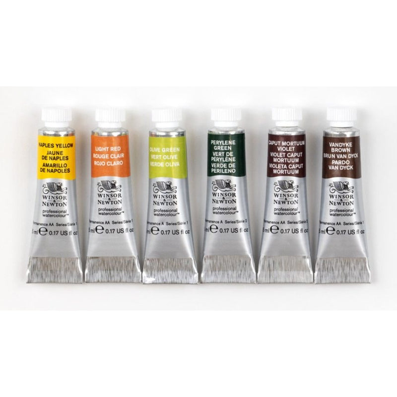 Winsor & Newton Professional Watercolour Rich Earth Set (Set of 6)