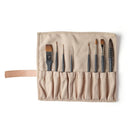 Professional Watercolour Synthetic Sable Brush Roll 8pc