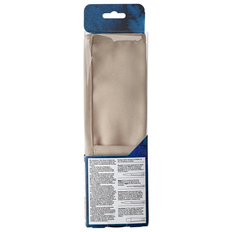 Winsor & Newton Professional Watercolour Synthetic Brush Wallet (Set of 4)