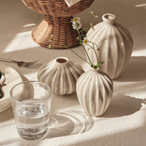 Broste Rainy Day Grey Amalie Vases (Set of 3)