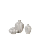 Broste Rainy Day Grey Amalie Vases (Set of 3)