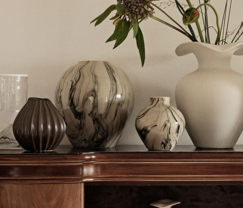 Beige & Black Ingrid Vase (Multiple Sizes)