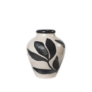 Herbert Vase - Handpainted Ceramic - Black/Rainy Day