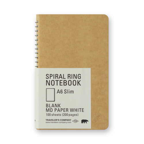 TRC MD White Spiral Ring Notebook