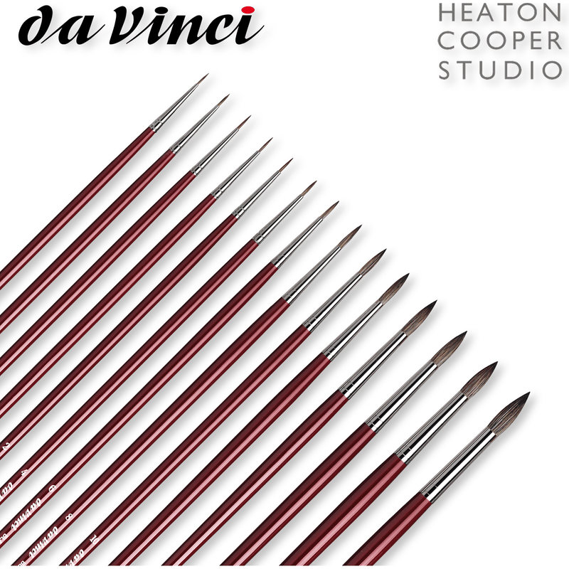 Da Vinci Black Sable Round Brush Series 1640