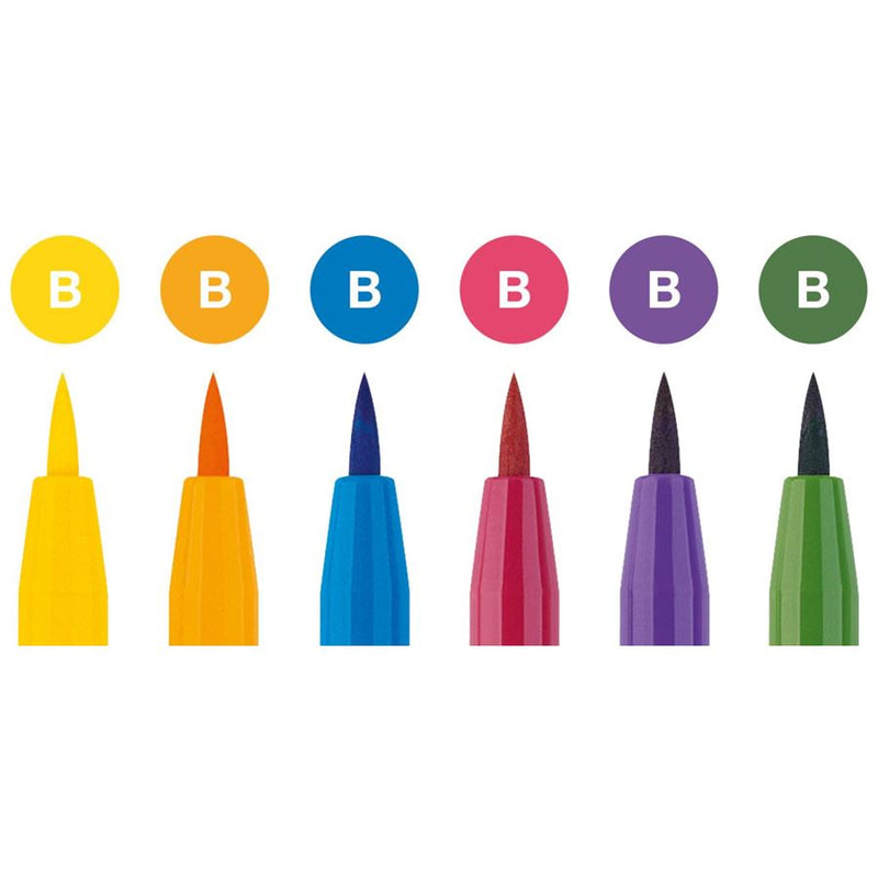 Faber Castell PITT Artists' Pens Sets - Basic Colours (Set of 6)