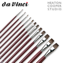 Da Vinci Black Sable Flat Brushes Series 1840
