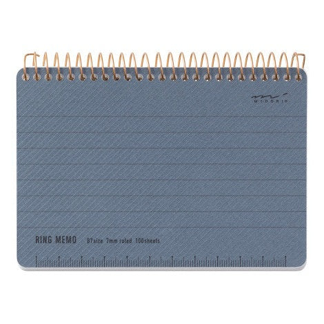 Midori B7 Blue Ring Memo