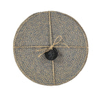 Jute Placemats 27cm Gull Grey/Natural Set of 4