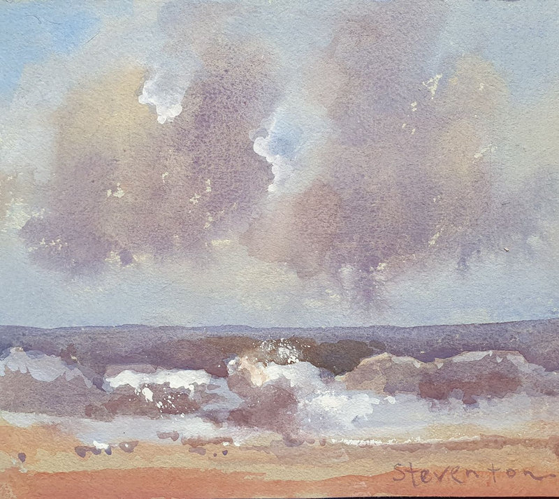 Two Rivers Handmade Watercolour Paper Sheet - De Nimes Turner Grey  (52x70cm) 140Ib