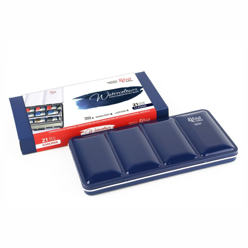 Rosa Gallery. Watercolour Paints. Landscape. 21 colours.