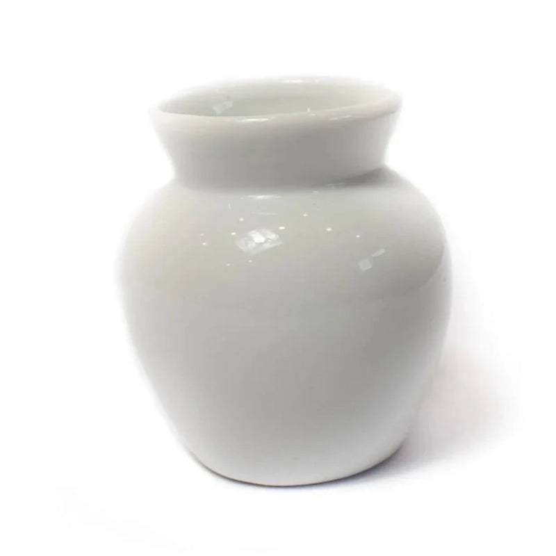 White Brush Vase