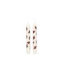 Saga Taper Candle with Print Bird