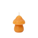 Mushroom Figure Candle, Burned Orange