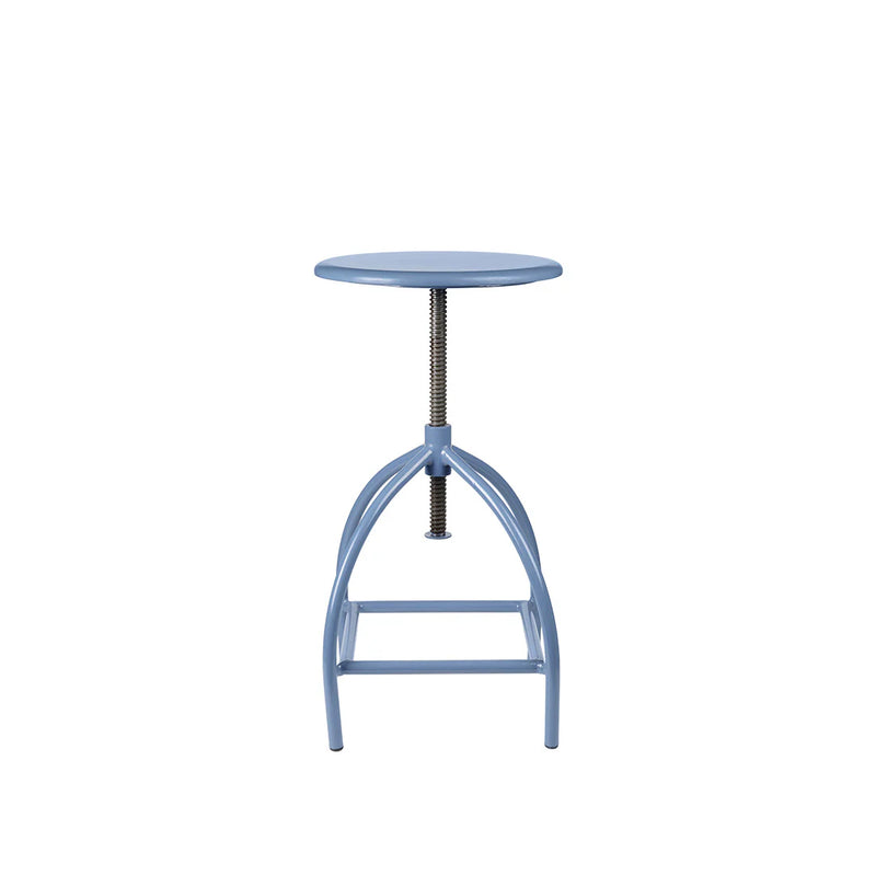 Sire Stool - Natural/Light Blue