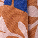 Atle Throw brown and rose leaf pattern