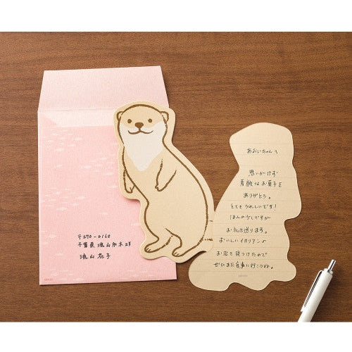 Midori Otter Die-cut Letter Set