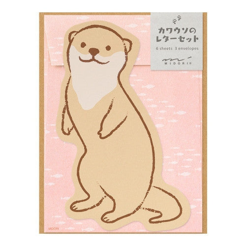 Midori Otter Die-cut Letter Set