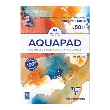 Clairefontaine Goldline Aqua MFine Grain Watercolour Pad (300gsm)