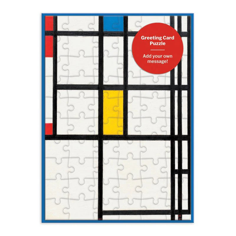 MoMa Mondrian Greeting Card Puzzle