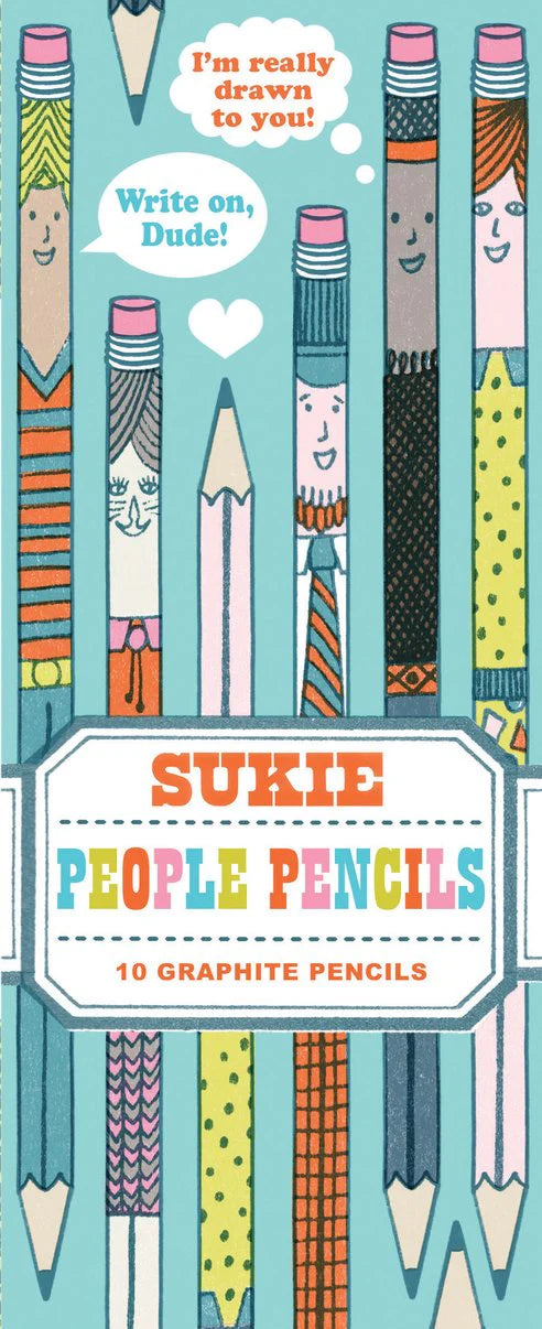 Sukie People Pencils ( x10 HB Graphite Pencils)