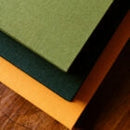 Ringbound Fabric Covered Sketchbook Dahlia Orange - White Paper