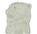 Large Willow Grey Bear Head Candle (18cm)