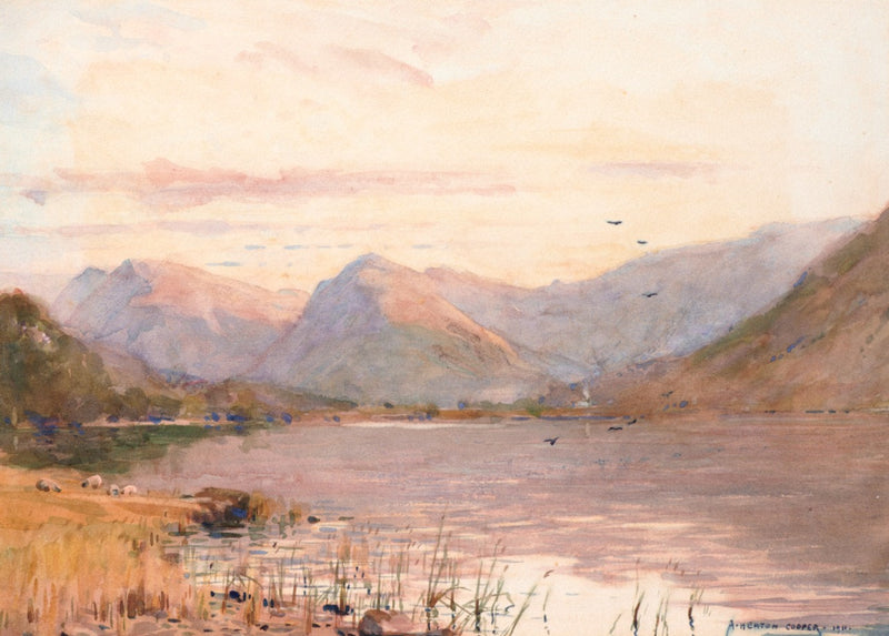 Brothers Water Looking towards Red Screes - Original Painting by Alfred Heaton Cooper (1863 - 1929)