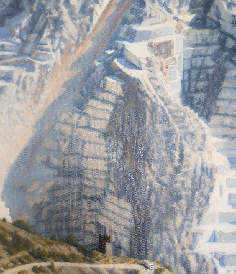 Cave Michelangelo, Carrara, 2013 - Original Painting by Julian Cooper (b. 1947)