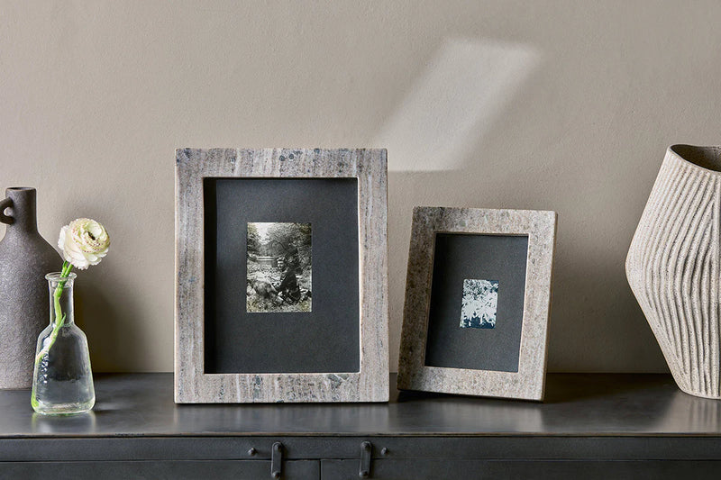 Dalya Marble Light Grey Photo Frame (5 x 7")