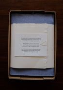 Deckle Edged Paper Box - Small Cloth Blue