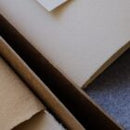 Deckle Edged Paper Box - Small Cloth Blue