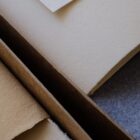 Deckle Edged Paper Box - Small Cloth Blue