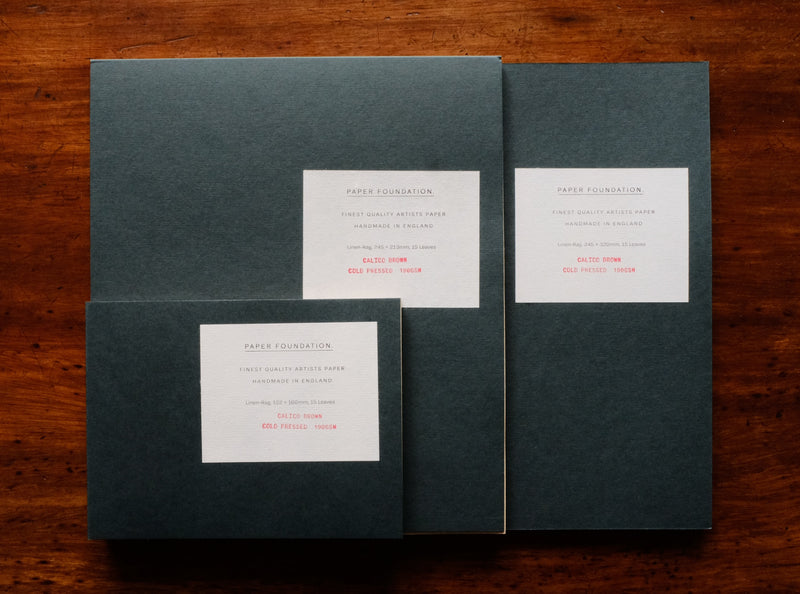 Art Pad Landscape - Burneside Green Calico Brown Paper