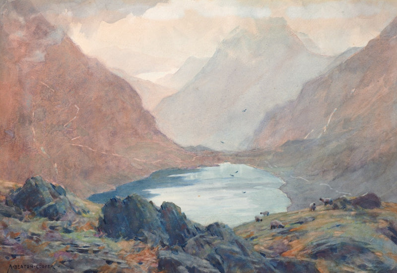 Grisedale Tarn 1921  - Original Painting by Alfred Heaton Cooper (1863 - 1929)