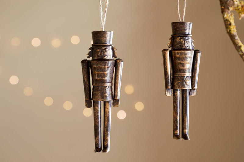 Imay Nutcracker Baubles - Antique Brass