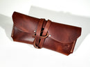 Leather Pencil Case with Tie Detail