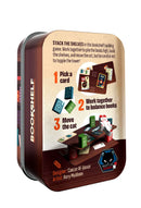 Bookshelf Stacking Game contents