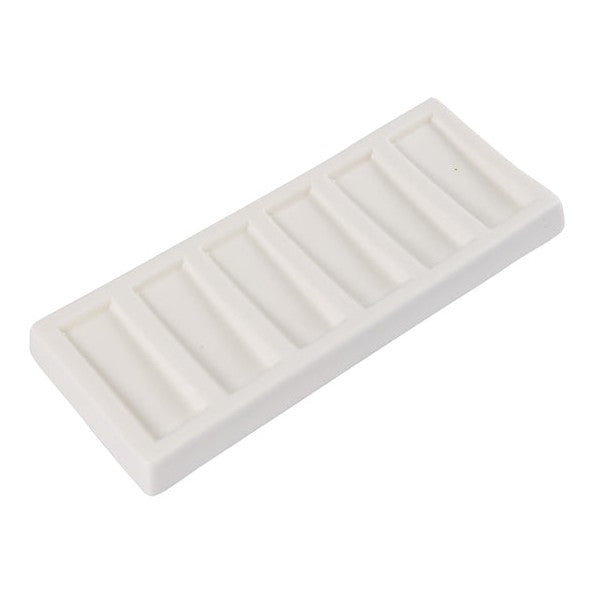 6 Well Slanted Rectangular Ceramic Palette