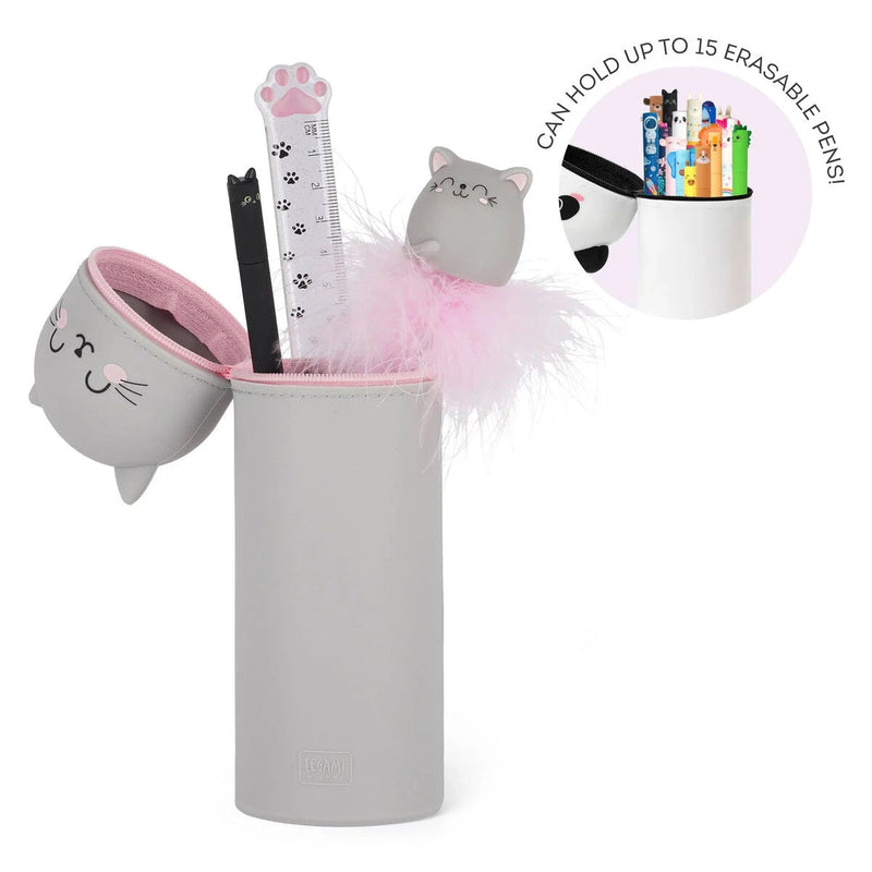 Legami Kawaii 2 in 1 Soft Silicone Pencil Cases